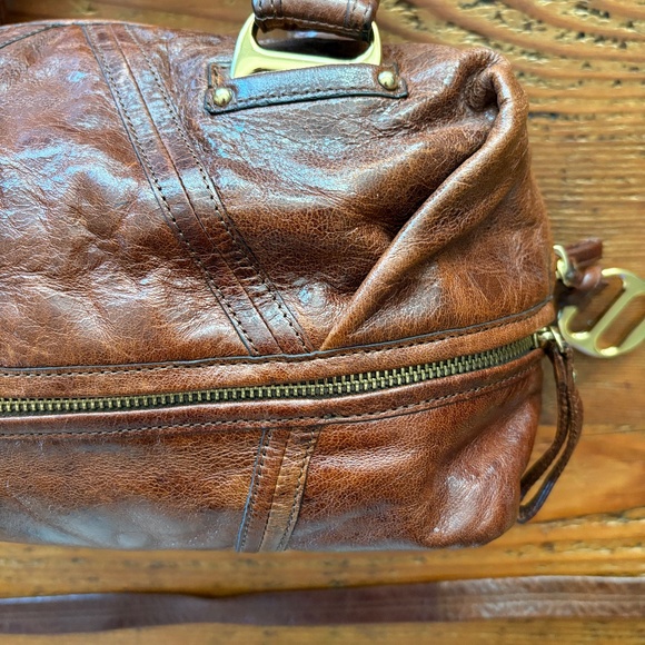 Kooba Hadley Brown Satchel Purse Y2K - Picture 5 of 16